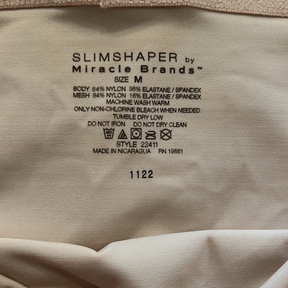 NWT! Slimshaper by Miracle Brands extra firm control hi waist thong - Picture 4 of 4